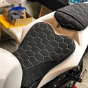 Motorcycle seat removal and repair