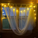 Cozy atmosphere with warm lighting
