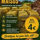 Dry firewood in bags