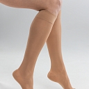 Medical compression socks TRAVEL, with reinforced heel, with the finger part