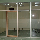 Glass partitions