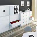 Metal cabinets for storing documents