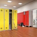 Metal wardrobe lockers