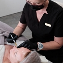 An experienced specialist performs a precise aesthetic injection procedure, ensuring a natural result and maximum patient comfort. The procedure is performed under sterile conditions, using high-quality preparations.