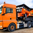 EkoDeal tehnikas parkā ietilpst moderni drupinātāji un transports pilna cikla būvgružu pārstrādei.