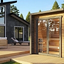 Indoor and outdoor ready-made saunas
