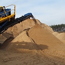 Quarrying of gravel and sand