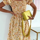 Yellow summer dress.