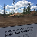 Motorcycle track in Madona Smeceres sils