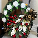 Funeral bouquets and wreaths