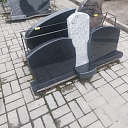 Individual gravestones with engraving