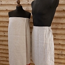 Linen sauna skirt – breathable and comfortable textile for the sauna