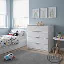 Bērnu gulta ar drošības barjeru