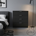 Kumode PKH02 tumšais ozols