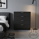 Комод PKH02, темный дуб