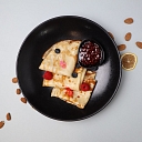 Thin pancakes with jam - the perfect sweet moment