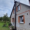 Stainless steel chimney on the roof – professional chimney installation for a private house.