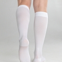 Prophylactic anti-embolism stockings with a control hole under the toes