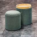 Premium design pouf with soft upholstery - high-quality upholstered furniture for the interior