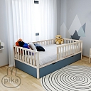 Bērnu gulta ar drošības barjeru