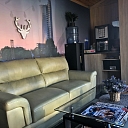 Customer waiting room.