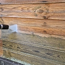 Cleaning the wooden surface