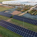 Construction of solar panel system stations