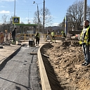 Resurfacing after construction of underground utilities( fracture repair)