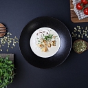 Cream of cheese soup with mushrooms - warm, creamy and full of flavor