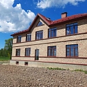 Renovated building facade