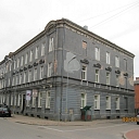Renovated building facade