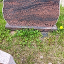 Making a red granite tombstone with a unique texture