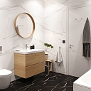 SPC Flizes paneli Gridai Calacatta_Black_packshot_60x60_SPC-Flooring 2