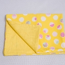 Designer pillow with colorful circles - modern home decor