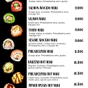 New! Three Peppers and Cakes - Sushi Menu