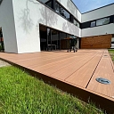 Terrace made of composite boards