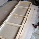 Sofa construction assembly.