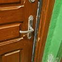 Door adjustment and lock repair.