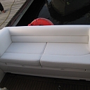 Upholstered furniture for yacht