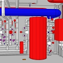 Inženiertīklu mezglu un tehnisko telpu 3D vizualizācija