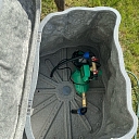 Installing a water pump in a protective box