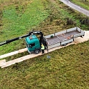 Temporary road at a construction site