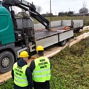 Industrial temporary road