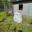 Decorative spice cover in the garden