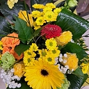 A bright bouquet of flowers for a gift