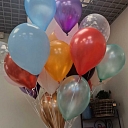 Helium balloon bouquet for a celebration