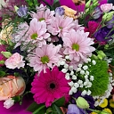 A bright bouquet of flowers for a gift