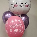 Композиция из воздушных шаров для девочки