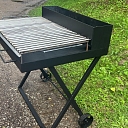 Grill on casters