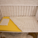 Linen bed linen for babies